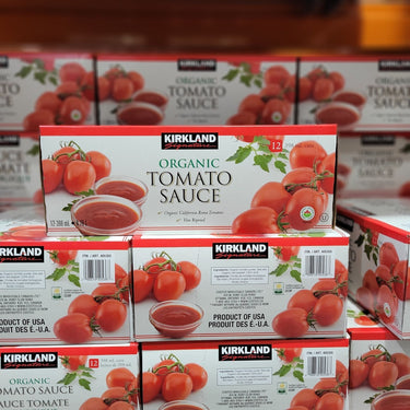 Image of Kirkland Organic Tomato Sauce 12-Pack - 12 x 398 Grams